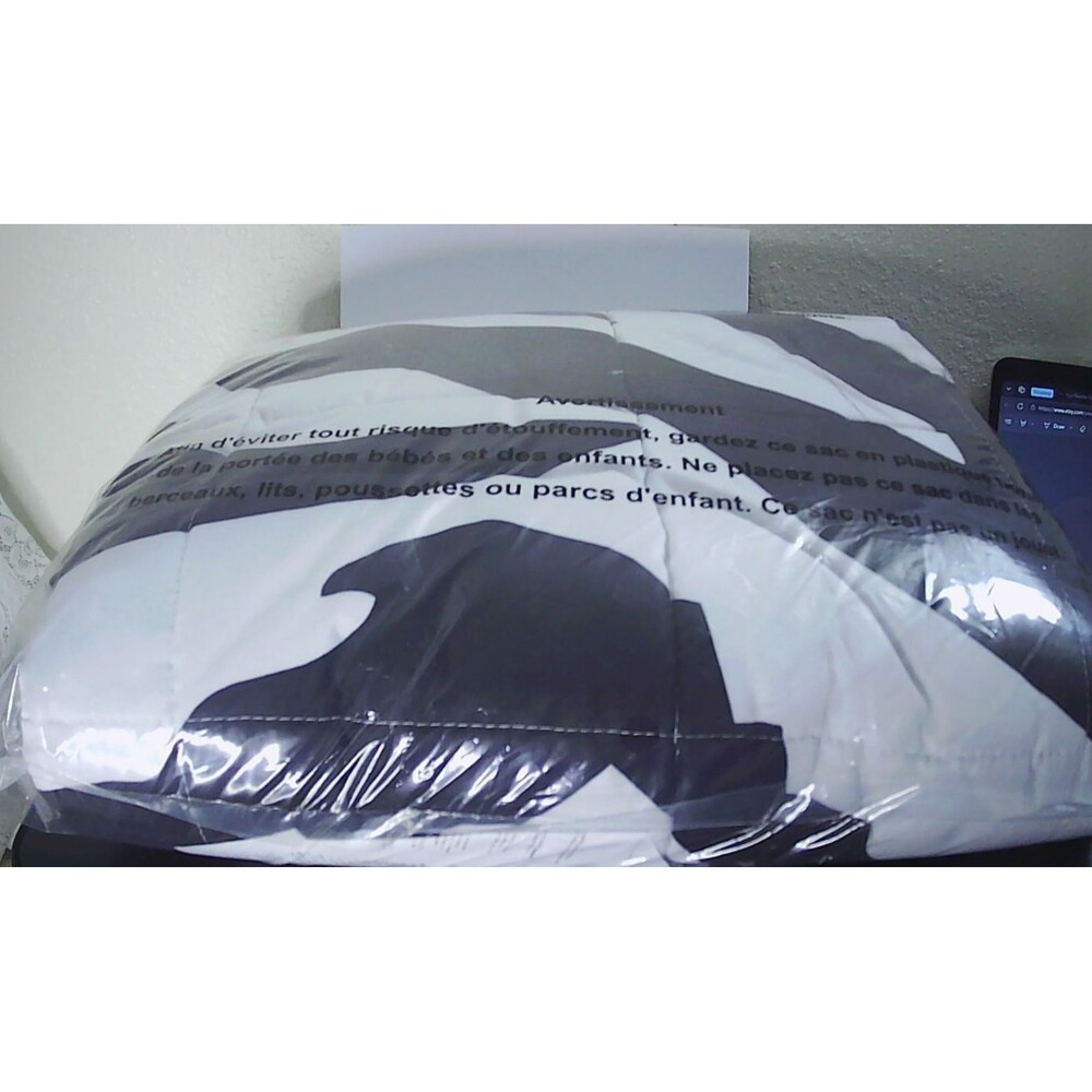 Rachel Zoe Deep Comfort Blanket, Weighted 40 x 60",10 Lbs Zebra Print Ultra Soft - Picture 3 of 4